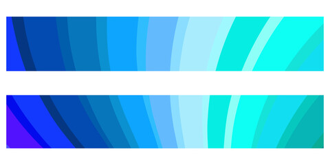 Fototapete - Blue rectangles. horizontal banner. Blue geometric background. Stock vector image. EPS 10.