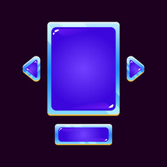 Wall Mural - set of space jelly game ui board pop up for gui asset elements vector illustration