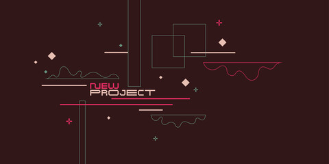 Poster - modern backgrounds with abstract elements. vector illustration.