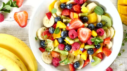 Wall Mural - delicious fruit salad