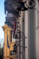 Sticker - street lamp in the city