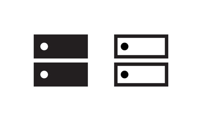 Poster - Data Storage Icon Vector. Application System Symbol Images