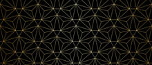 Pattern With Golden Lines And Triangles. Stylish Abstract Geometric Diamond Texture In Light Color. Seamless Linear Pattern For Fabric, Textile And Jewelry. Modern Swatch For Design.