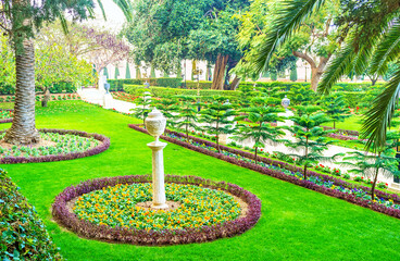 Sticker - Relax in Bahai Garden, Haifa, Israel