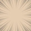 Speed Line background. Illustration of a flash or glare. Comic book black and brown radial lines background.