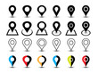 © Rana - Simple basic set of location icon vector Template.