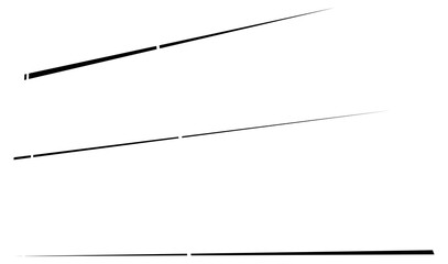 Poster - Dashed dynamic lines, stripes. 3D Lines in perspective vanishing with gaps