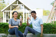 © Suriyo - Retirement people happily drink water after exercise, Asian couple middle aged drink water