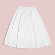 White flared skirt women's apparel