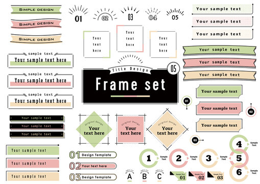 Title Design Frame set