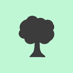 Poster - Tree silhouette icon - stock vector