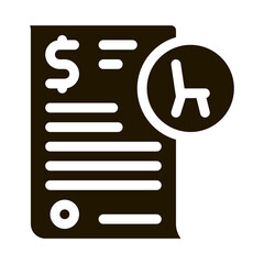 Poster - buying agreement glyph icon vector. buying agreement sign. isolated symbol illustration