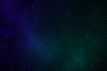 Wall Mural - Beautiful nebula with gas clouds and stars field