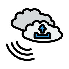 Sticker - Cloud Upload Icon