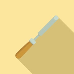 Poster - chisel icon, flat style