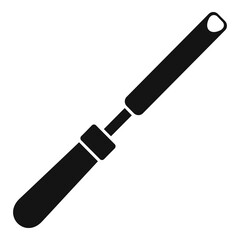 Poster - chisel icon, simple style