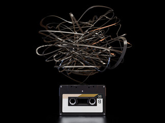 Cassette Tape Unwinding