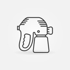 Poster - Paint Sprayer or Spray Gun vector concept line icon