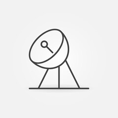 Poster - Parabolic Antenna Receiver vector concept linear icon