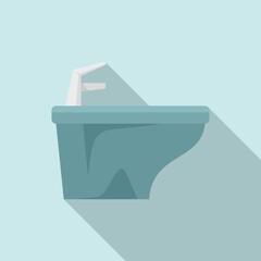 Sticker - Clean bidet icon, flat style