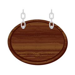 Wall Mural - circular wood signal