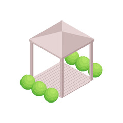 Poster - Gazebo Isometric Icon