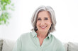 © deagreez - Photo of attractive positive old woman smile good mood wear casual clothes indoors inside house apartment