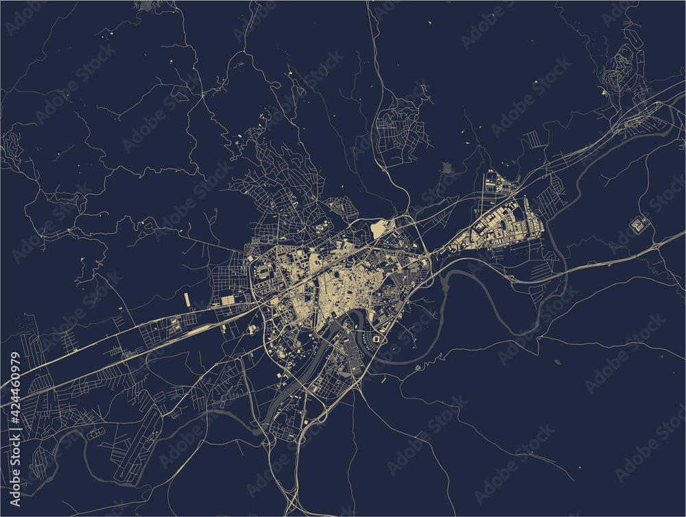 map of the city of Cordoba, Spain - obrazy, fototapety, plakaty 