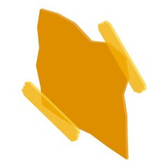 Poster - Memo note post icon. Isometric of Memo note post vector icon for web design isolated on white background