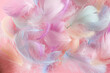 © Valentyna - multi-colored feathers of a bird of pastel shades on a light background selective focus