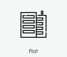Poster - Flat vector icon.  Editable stroke. Linear style sign for use on web design and mobile apps, logo. Symbol illustration. Pixel vector graphics - Vector