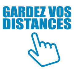 Wall Mural - Logo gardez vos distances.