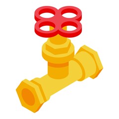 Poster - Sewerage water tap icon. Isometric of Sewerage water tap vector icon for web design isolated on white background