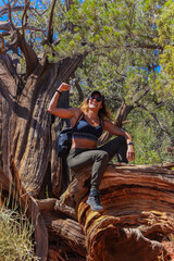 airport mesa trail in sedona arizona mountain climber