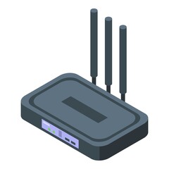Poster - Internet modem icon. Isometric of Internet modem vector icon for web design isolated on white background