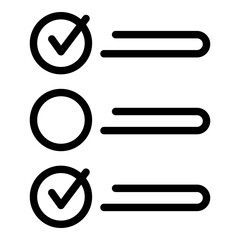 Poster - Writing task schedule icon. Outline Writing task schedule vector icon for web design isolated on white background