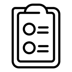 Poster - Task schedule point board icon. Outline Task schedule point board vector icon for web design isolated on white background