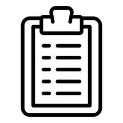 Aufkleber - task schedule work board icon. outline task schedule work board vector icon for web design isolated 