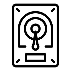 Poster - Backup device icon. Outline Backup device vector icon for web design isolated on white background