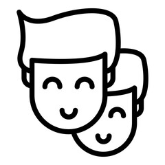 Poster - Business crew icon. Outline Business crew vector icon for web design isolated on white background