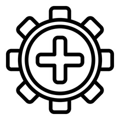 Poster - Management crew icon. Outline Management crew vector icon for web design isolated on white background