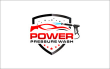 Illustration Vector Graphic Of Pressure Power Wash Spray Logo Design Template-05
