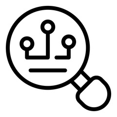 Poster - Zoom report icon. Outline zoom report vector icon for web design isolated on white background
