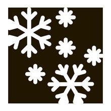 Snow Flakes Glyph Icon Vector. Snow Flakes Sign. Isolated Symbol Illustration