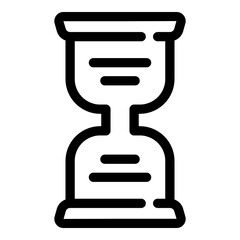 Aufkleber - Delete time icon. Outline delete time vector icon for web design isolated on white background