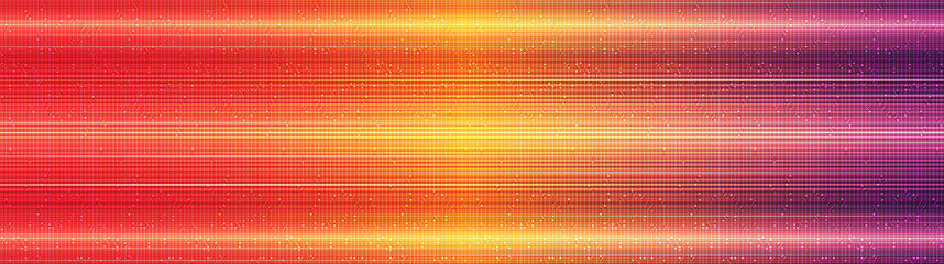 Poster - Panorama Colorful Digital Speed Light Technology Background,Hi-tech Digital and sound wave Concept design,Free Space For text in put,Vector illustration.