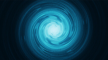 Poster - Spiral Technology on Future Background,Hi-tech Digital and Communication Concept design,Free Space For text in put,Vector illustration.