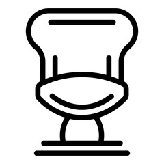 Poster - Chair armchair icon. Outline chair armchair vector icon for web design isolated on white background