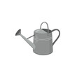 Metal watering can hand drawn vector illustration	