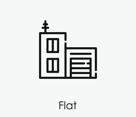 Poster - Flat vector icon.  Editable stroke. Linear style sign for use on web design and mobile apps, logo. Symbol illustration. Pixel vector graphics - Vector